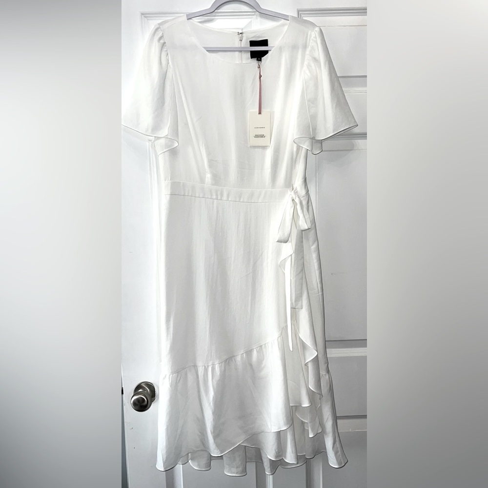 Alex Marie NWT white wrap dress